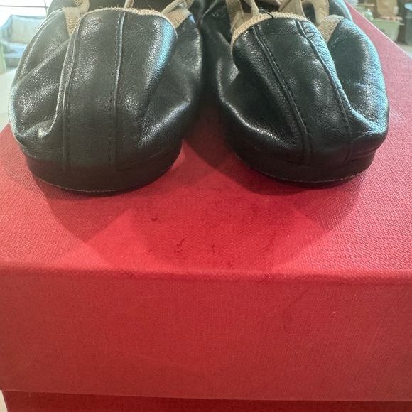 Valentino Black Rockstud Ballerina Flats - Picture 5 of 12